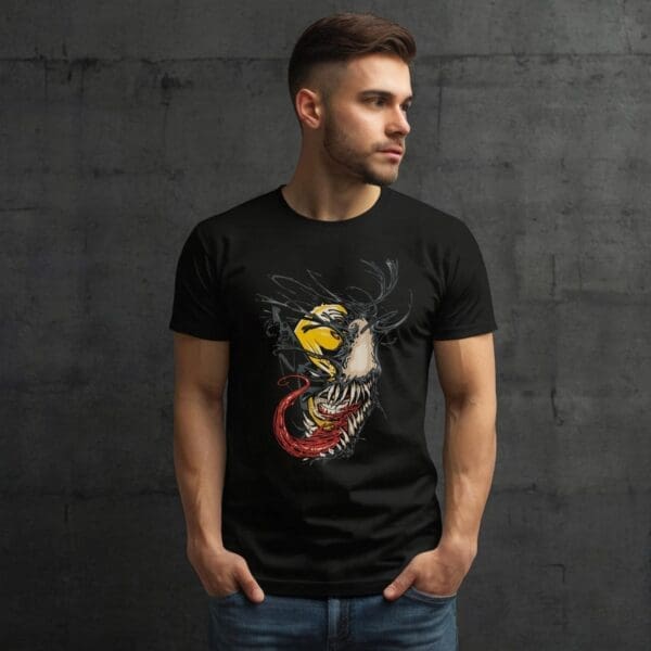 T-Shirt Czarny Koszulka Spiderman #5