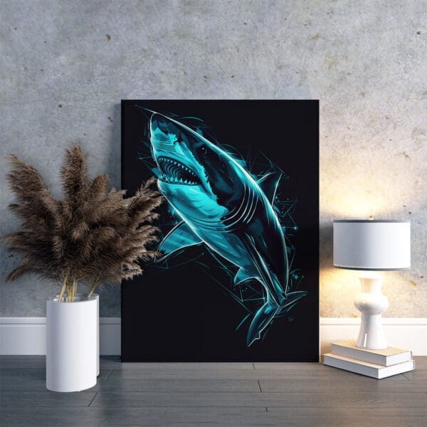 Fotoobraz Neon Shark #92 60x40cm
